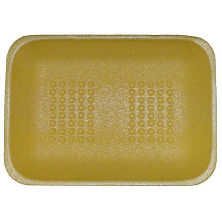 2 Tray 8.4X5.9X1.2 IN Polystyrene Foam Yellow 500/Case