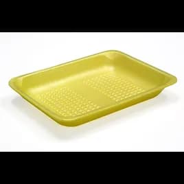 4PZ Supermarket Tray 9.25X7.25X1.3 IN Polystyrene Foam Yellow 400/Case
