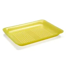 8S Supermarket Tray 10.5X8.25X0.7 IN Polystyrene Foam Yellow 500/Case