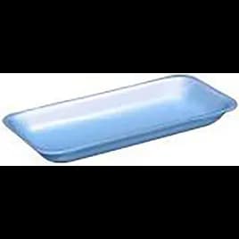 2 Supermarket Tray 8.4X5.9X1.2 IN Polystyrene Foam Blue 500/Case
