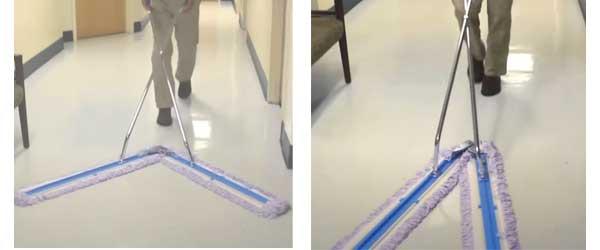 V-SWEEPER® Dust Mop Kit 58 IN Ergonomic Handle Velcro 1/Each