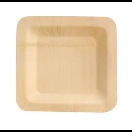 Plate 9X9 IN Bamboo Natural Square 25 Count/Pack 2 Packs/Case 50 Count/Case