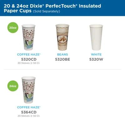 Dixie® Perfect Touch Cup 20 FLOZ Paper White 500/Case