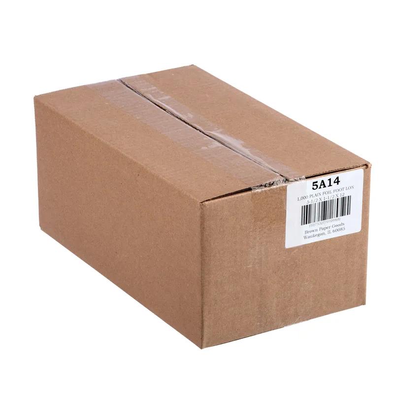 Hot Dog Bag 3.5X1.5X12 IN Foil-Lined Paper Plain 1000/Case