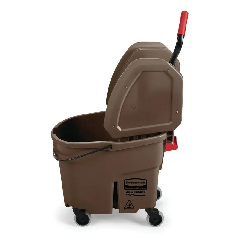 WaveBrake® Mop Bucket & Wringer 20.31X16.44X21.63 IN 35 QT Plastic Brown 1/Case