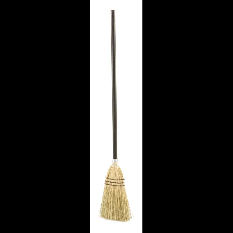 Lobby Broom 38 IN Brown Wood Corn 1/Each