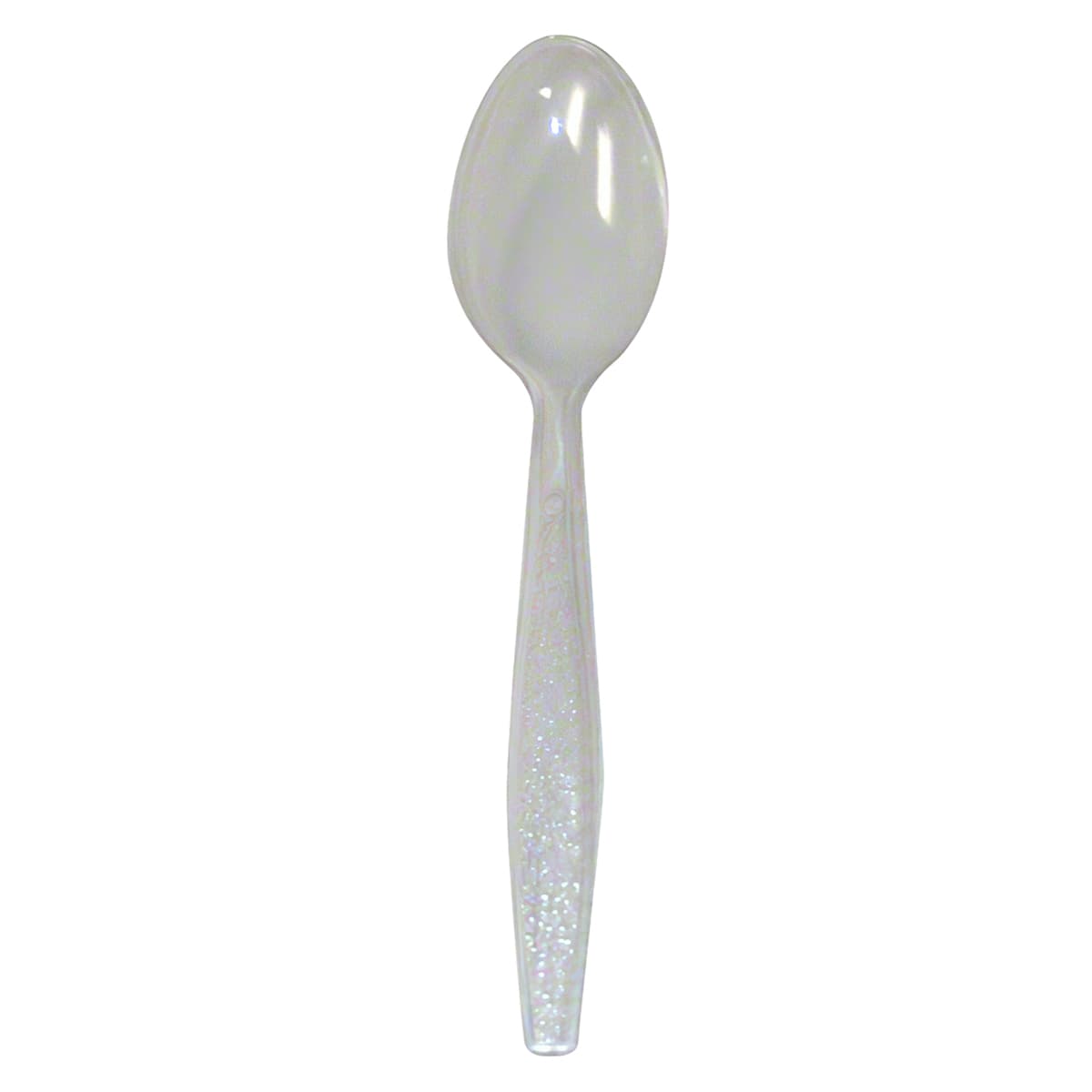 Spoon Clear Heavyweight Textured Handle 1000/Case