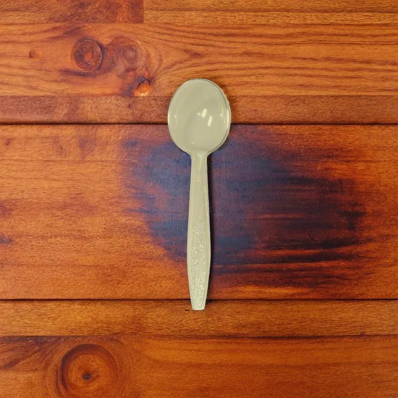 Soup Spoon Clear Heavyweight Textured Handle 1000/Case