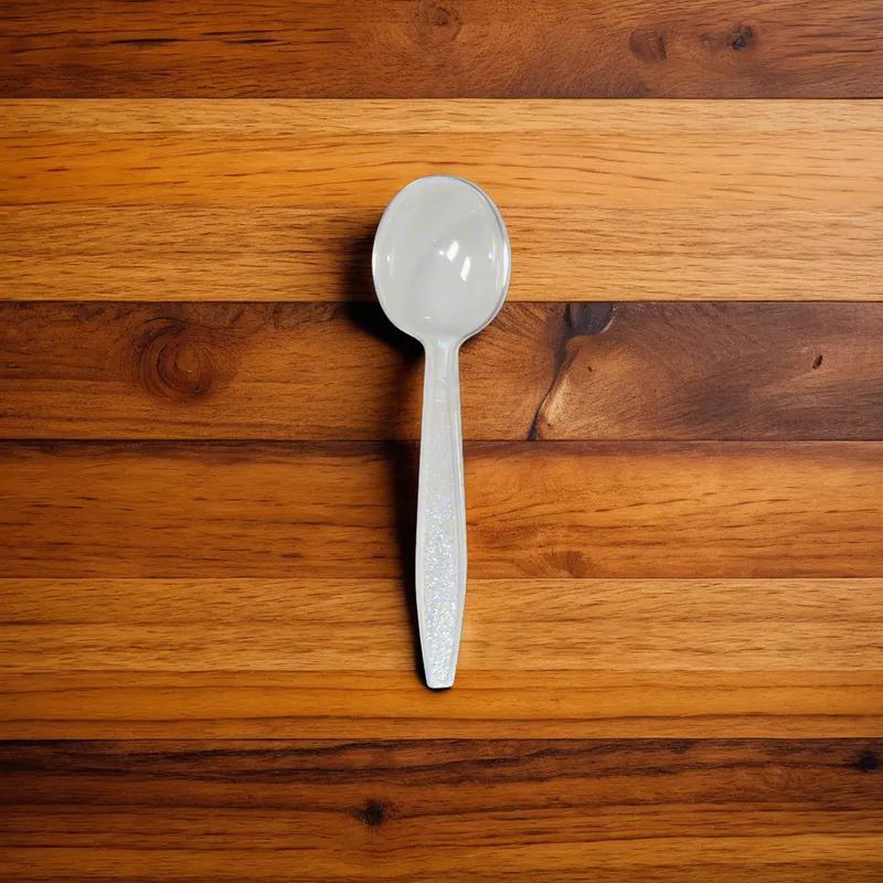 Soup Spoon Clear Heavyweight Textured Handle 1000/Case