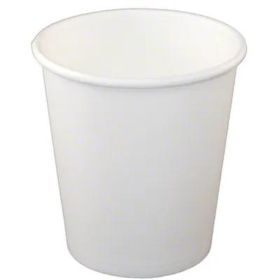 Cup 6 FLOZ Single Wall Poly-Coated Paper White 50 Count/Pack 20 Packs/Case 1000 Count/Case