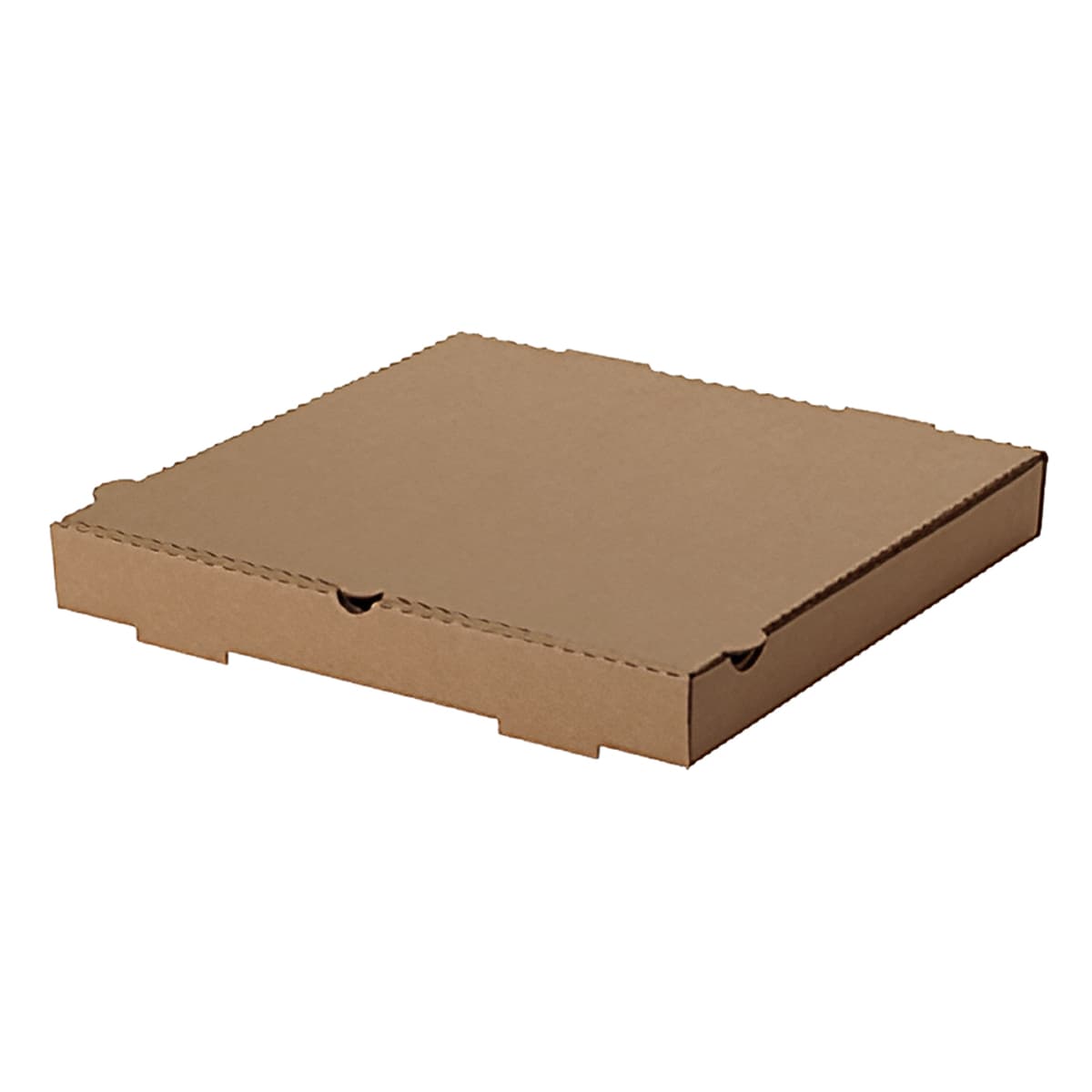 Pizza Box 10X10X1.63 IN Corrugated Cardboard Kraft/Kraft Plain B-Flute 50/Bundle