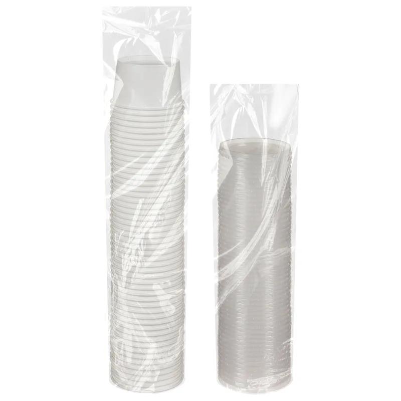 Food Container Base & Lid Combo With Plastic Lid 8-10 OZ Paperboard White 250/Case