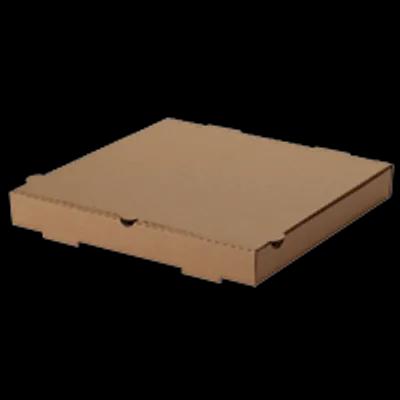 Pizza Box 12X12X1.88 IN Corrugated Cardboard Kraft/Kraft Square E-Flute 50 Count/Bundle