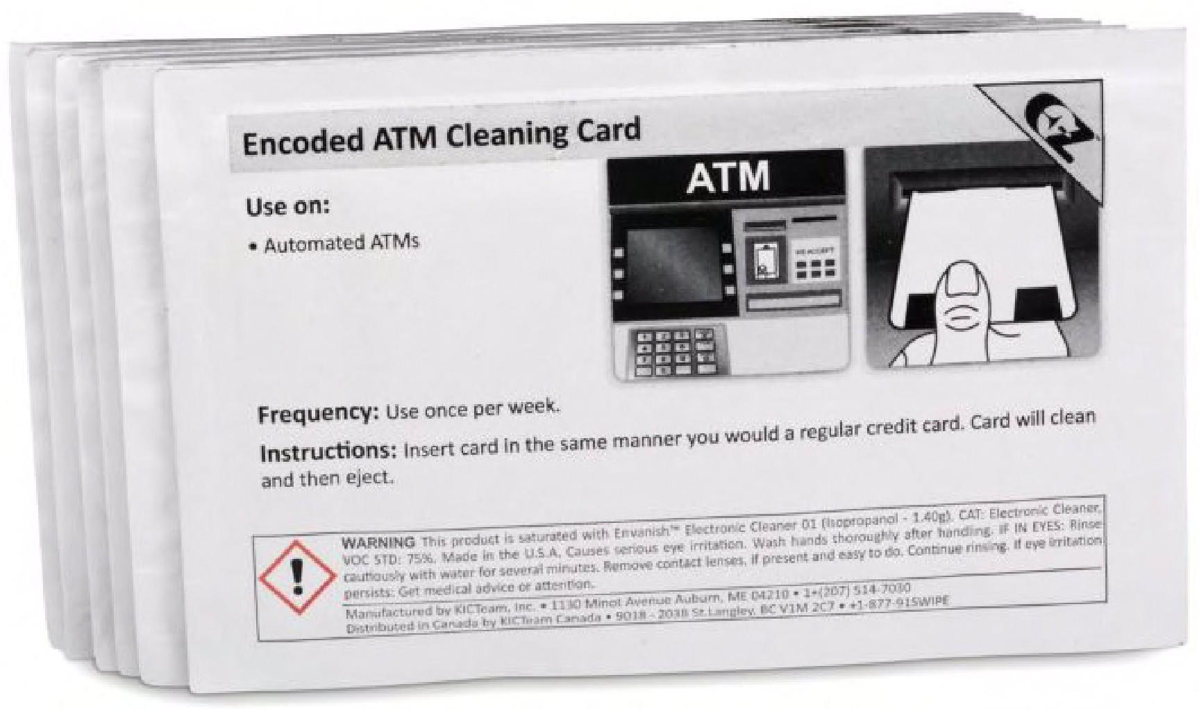 ATM Head Cleaning Card 40/Box