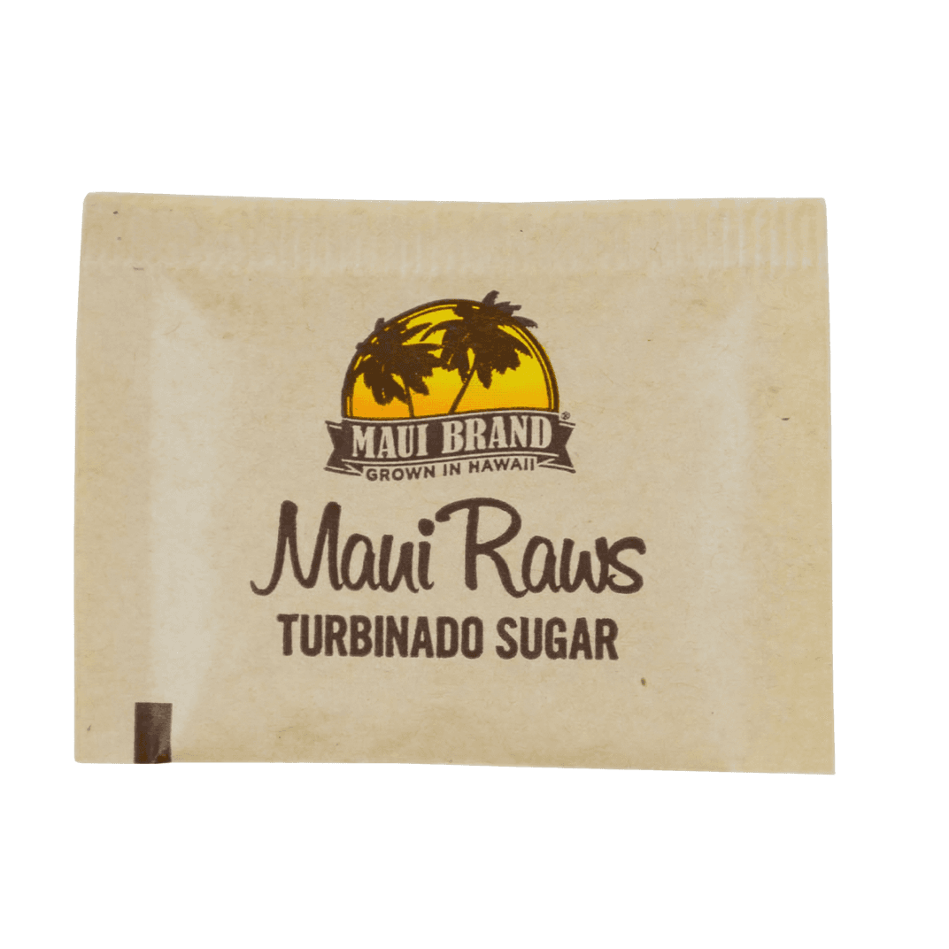 Maui Raws Turbinado Sugar 4.5 G Single Packets 1200/Case