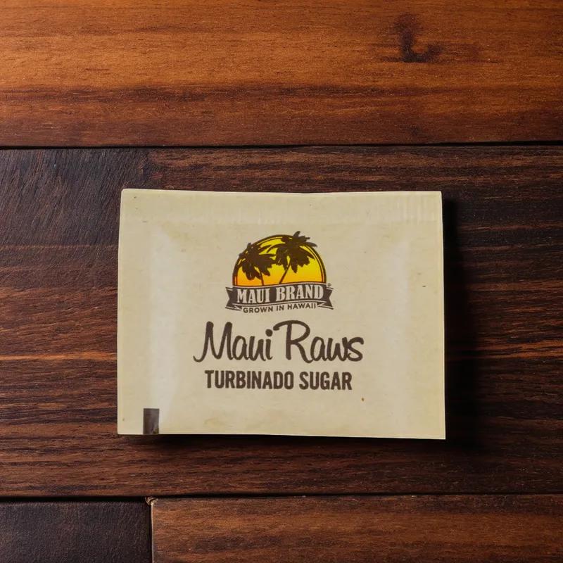 Maui Raws Turbinado Sugar 4.5 G Single Packets 1200/Case