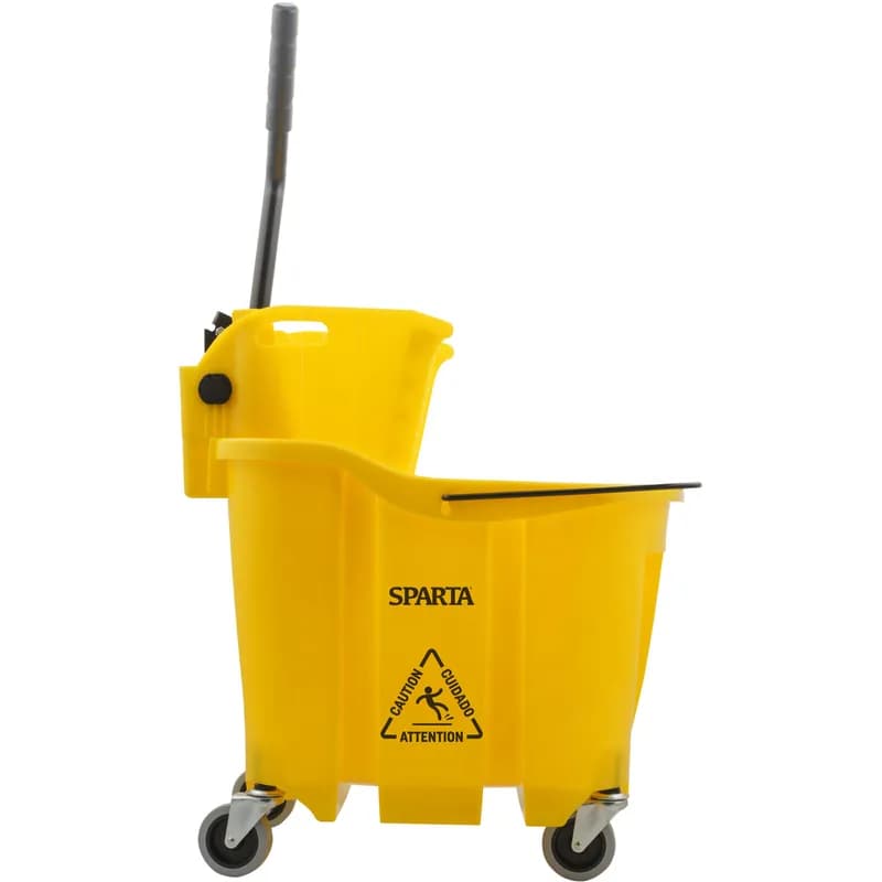 Sparta® OmniFit™ Mop Wringer 21X18X36 IN 35 QT PP Yellow Anti-Splash Color Coded Durable Ergonomic Handle 1/Each