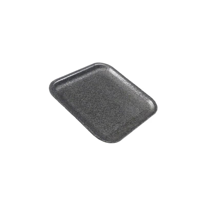 #1S Tray 5.2X5.2X0.4 IN Black 1000/Case