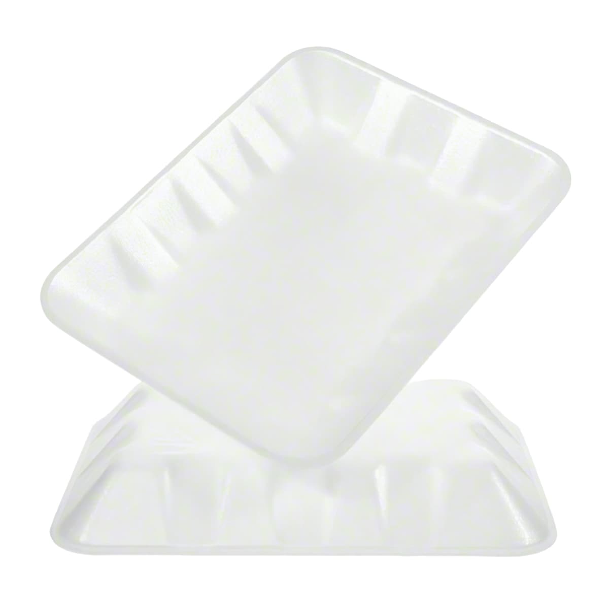 4D Meat Tray 7.2X9.3X1.3 IN Foam White 500/Case