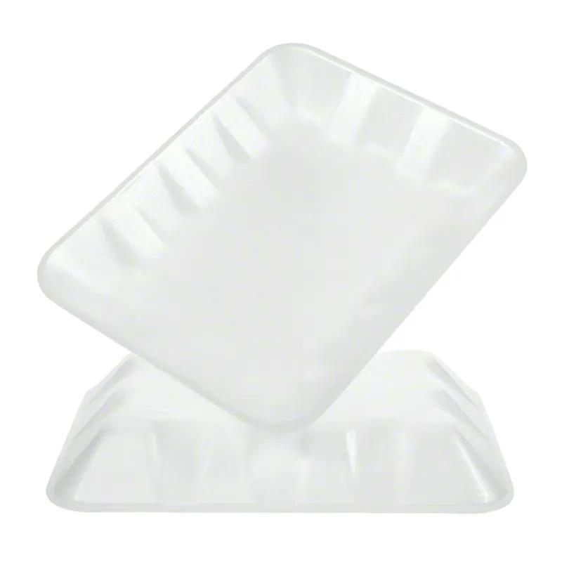 4D Meat Tray 7.2X9.3X1.3 IN Foam White 500/Case