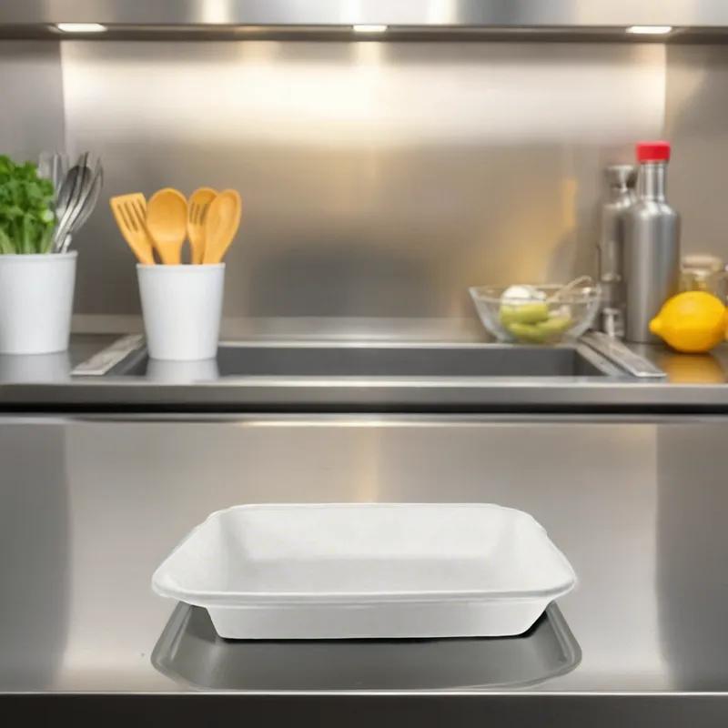 #3 Tray 8.6X6.3 IN PP White 400/Case