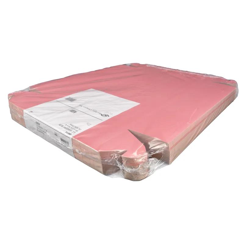 Bakery Box 19.5X14X4 IN CCNB Pink Rectangle Lock Corner 100/Case