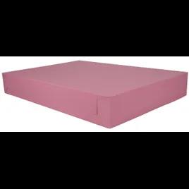 Bakery Box 28X20X4 IN CCNB Pink Rectangle Lock Corner 25/Case
