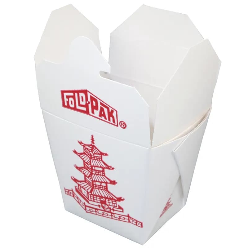 Fold-Pak® Food Pail 8 OZ Pagoda Microwave Safe 50 Count/Pack 9 Packs/Case 450 Count/Case