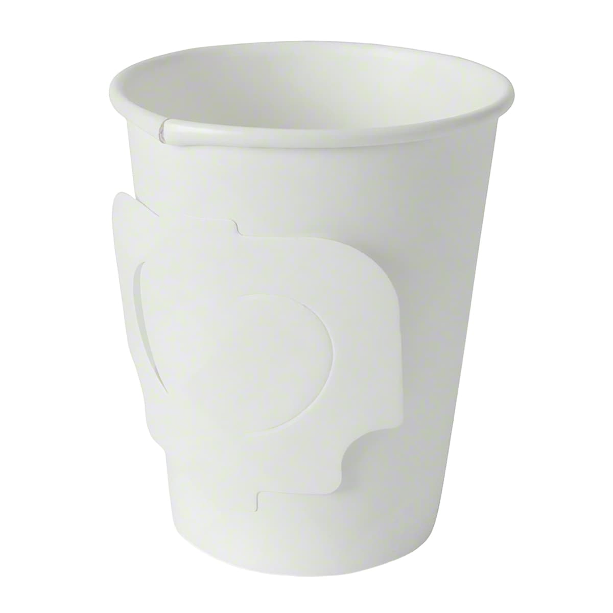 Cup 8 FLOZ White With Handle 50 Count/Pack 20 Packs/Case 1000 Count/Case