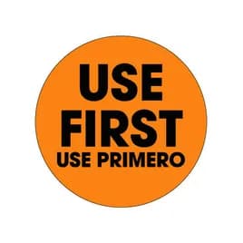SupeRemovable® Use First Label 1.5 IN Bilingual Removable 500/Roll