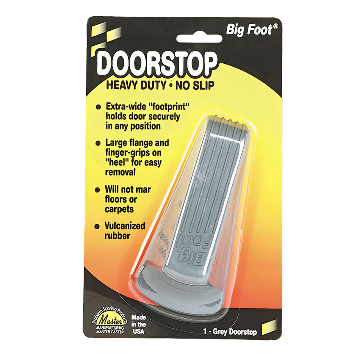 Door Stop Big Gray Rubber 1/Each