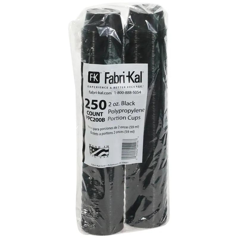 Souffle & Portion Cup 2 OZ PP Black 2500/Case