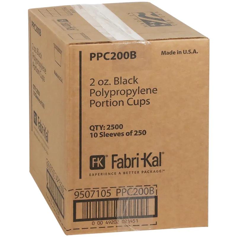 Souffle & Portion Cup 2 OZ PP Black 2500/Case