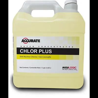 Acculogic Chlor Plus Dishwashing Sanitizer Liquid Low Temperature 1/Each