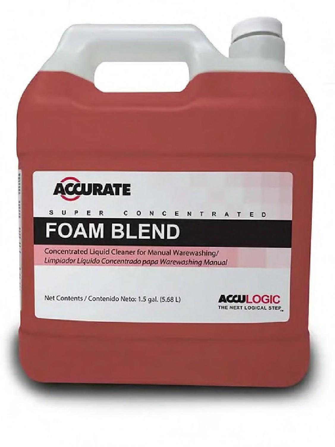 Acculogic Manual Dish Detergent 1.5 GAL Foam Blend 1/Case