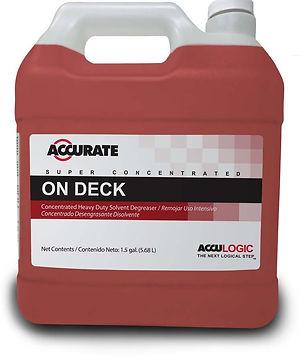 Acculogic On Deck Floor Cleaner Degreaser 1.5 GAL Multi Surface Liquid Heavy Duty 1/Case