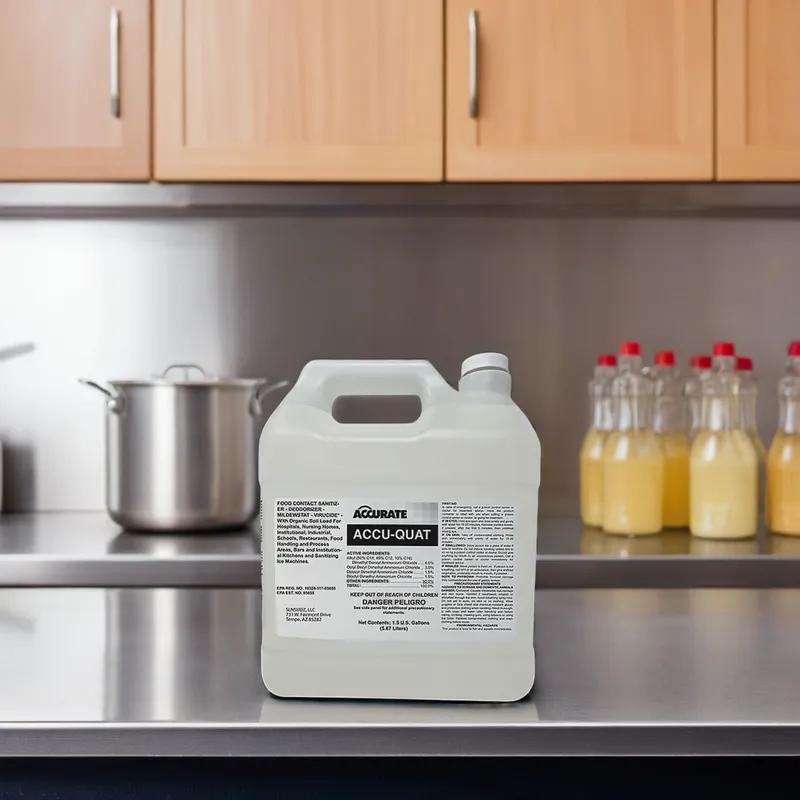 Acculogic Accu-Quat Dishwashing Sanitizer 1.5 GAL Liquid Manual 1/Case