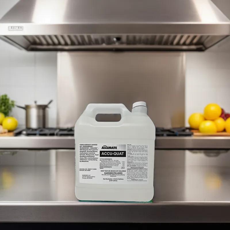 Acculogic Accu-Quat Dishwashing Sanitizer 1.5 GAL Liquid Manual 1/Case