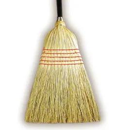 Janitor Broom & Handle Natural Black Corn Blend 1/Each