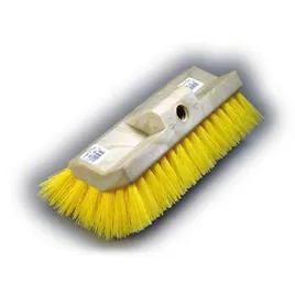 Scrub Brush 10 IN PP Yellow Bi-Level 1/Each