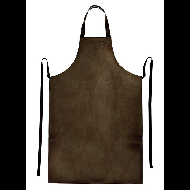 Dishwashing Apron 27.5X40 IN Brown Heavyweight Vinyl Reusable Bib 1/Each