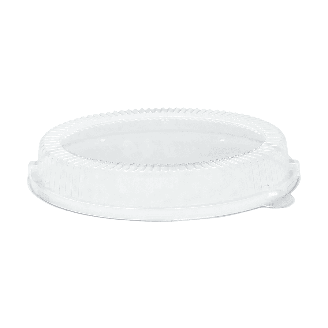 Lid PS Clear Round For 32 FLOZ Burrito Salad Bowl With Tab Freezer Safe 125 Count/Pack 2 Packs/Case