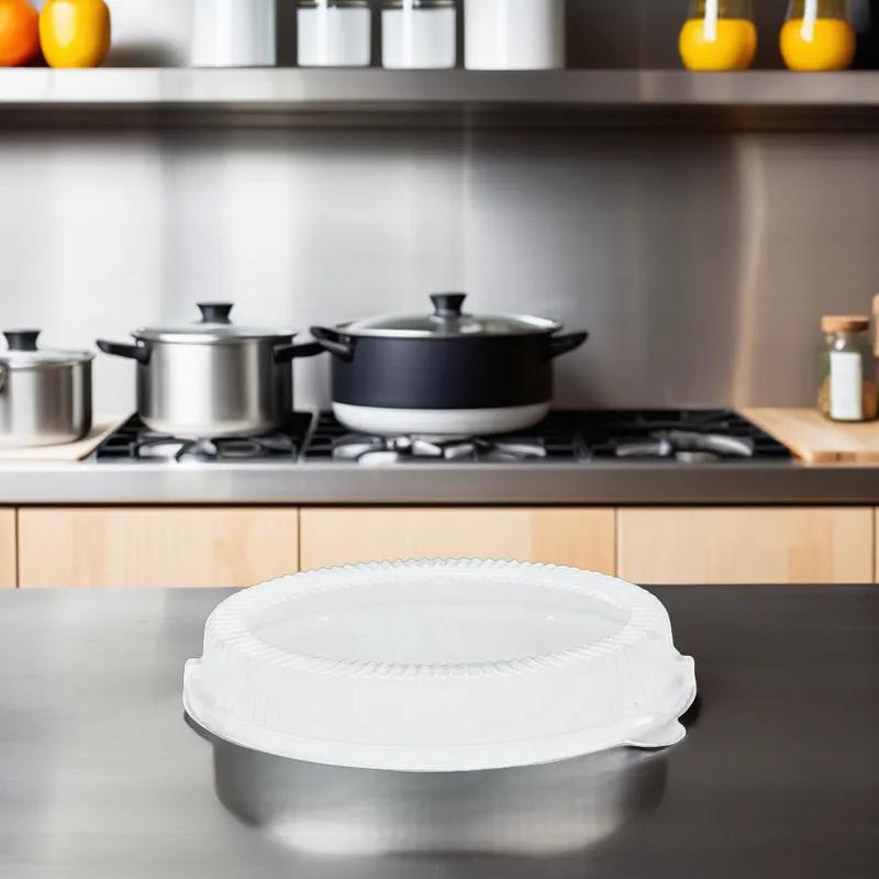 Lid PS Clear Round For 32 FLOZ Burrito Salad Bowl With Tab Freezer Safe 125 Count/Pack 2 Packs/Case