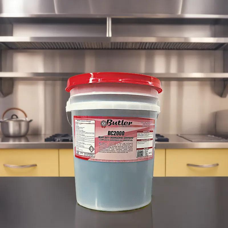 BC 2000 Dishmachine Detergent 5 GAL Red Lid 1/Pail