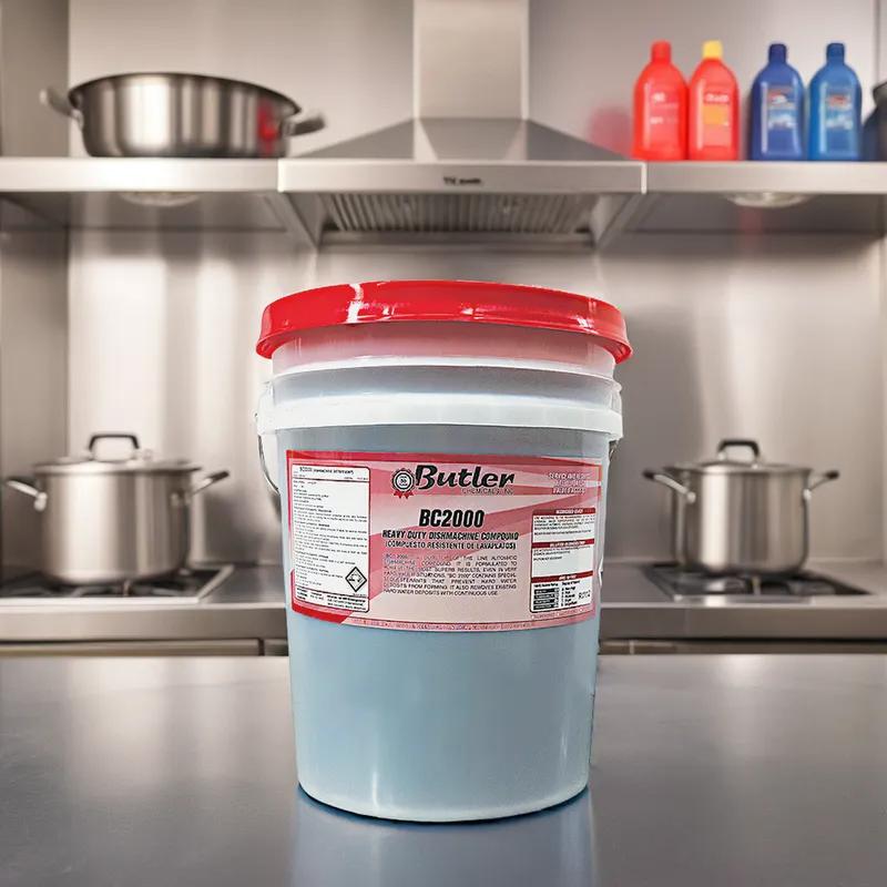 BC 2000 Dishmachine Detergent 5 GAL Red Lid 1/Pail
