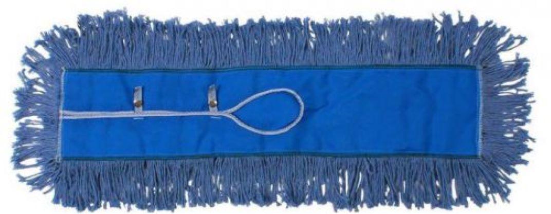 Dust Mop 5X24 IN Blue Cotton Polyester Blend 4PLY 1/Each