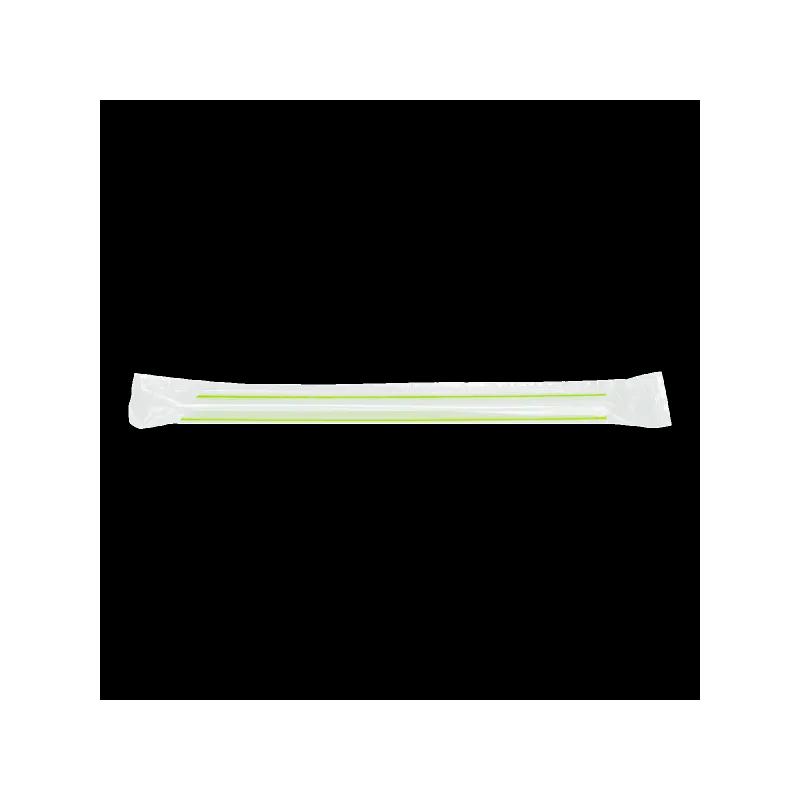 Colossal & Boba Straw 7.5 IN Assorted Neon Wrapped 2000/Case