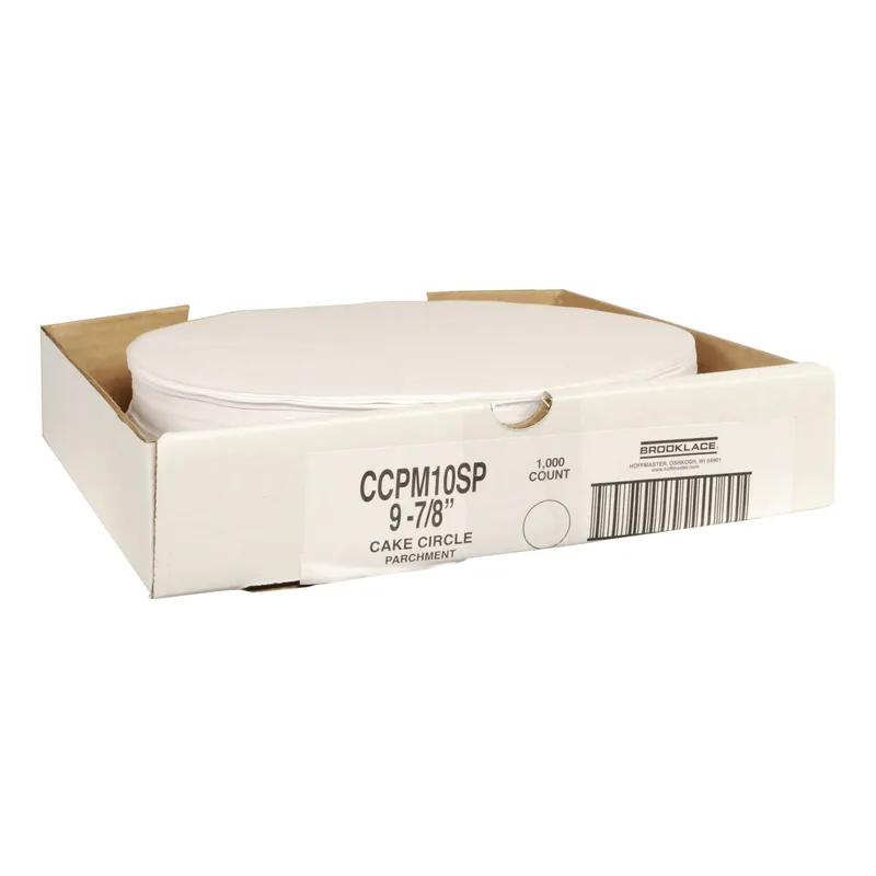 Cake Circle 9.875 IN Dry Wax Paper White Round 1000/Case