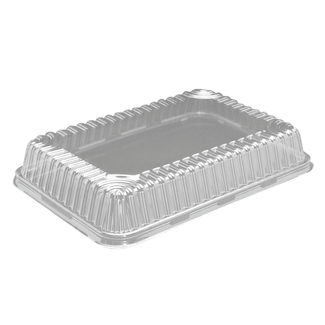 Lid High Dome 1/4 Size PET Clear For Cake Bakery Container 100/Case