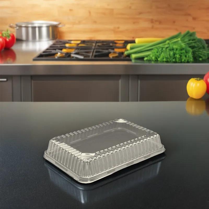 Lid High Dome 1/4 Size PET Clear For Cake Bakery Container 100/Case